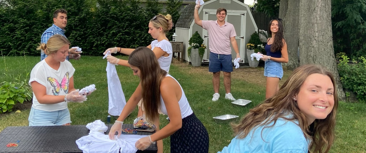 2022 Interns Tie Dye Shirts for Volleyball Team