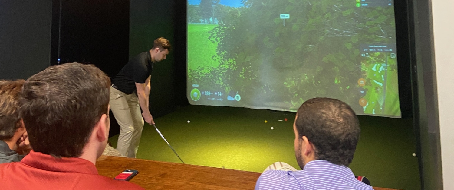 2023 Intern Outing to Golf Simulator